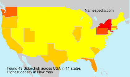 Surname Sidorchuk in USA Surname Sidorchuk in USA