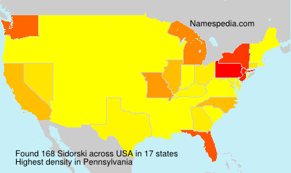 Surname Sidorski in USA Surname Sidorski in USA