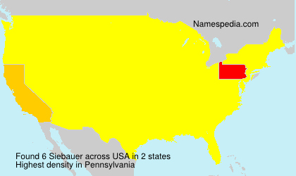 Surname Siebauer in USA Surname Siebauer in USA