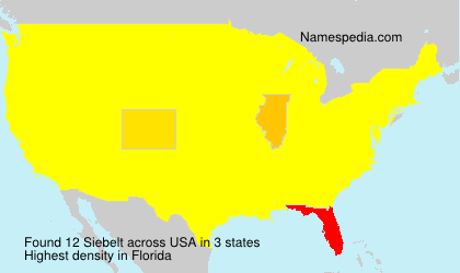 Surname Siebelt in USA Surname Siebelt in USA