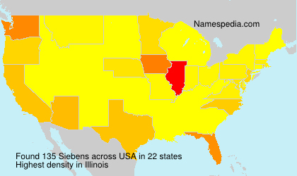 Surname Siebens in USA Surname Siebens in USA