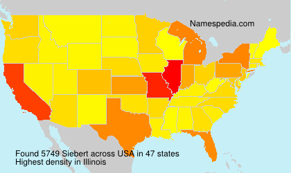 Surname Siebert in USA