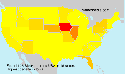 Surname Siebke in USA Surname Siebke in USA