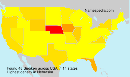 Surname Siebken in USA Surname Siebken in USA