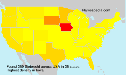 Surname Siebrecht in USA
