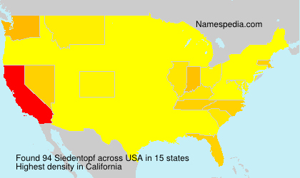 Surname Siedentopf in USA Surname Siedentopf in USA