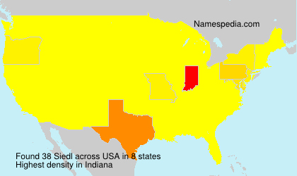 Surname Siedl in USA Surname Siedl in USA