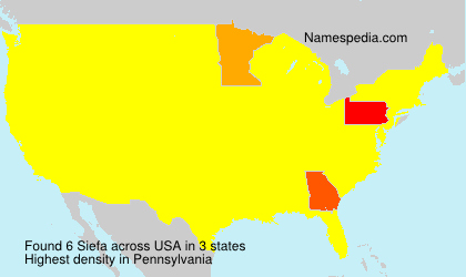 Surname Siefa in USA Surname Siefa in USA