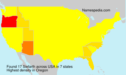 Surname Siefarth in USA Surname Siefarth in USA
