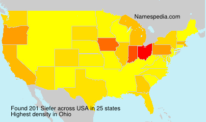 Surname Siefer in USA Surname Siefer in USA