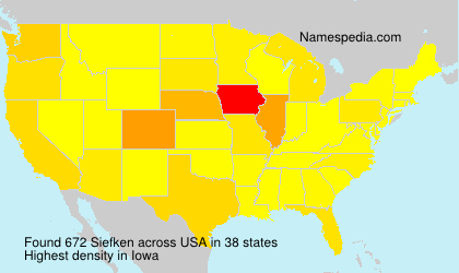 Surname Siefken in USA Surname Siefken in USA