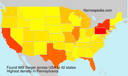 Surname Sieger in USA Surname Sieger in USA