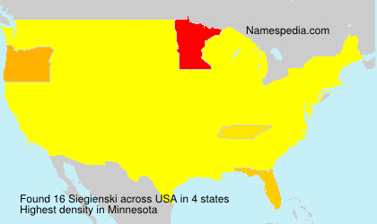 Surname Siegienski in USA Surname Siegienski in USA