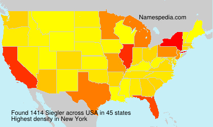 Surname Siegler in USA Surname Siegler in USA