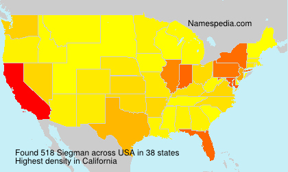 Surname Siegman in USA Surname Siegman in USA