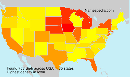 Surname Sieh in USA Surname Sieh in USA
