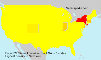 Surname Siematkowski in USA Surname Siematkowski in USA