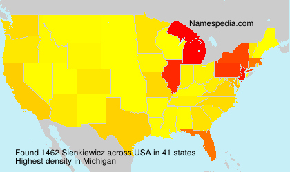 Surname Sienkiewicz in USA Surname Sienkiewicz in USA