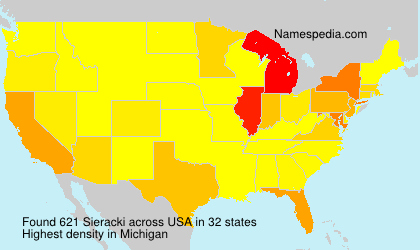 Surname Sieracki in USA Surname Sieracki in USA