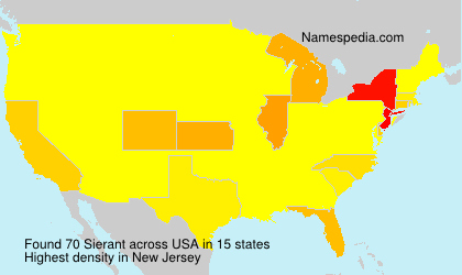 Surname Sierant in USA Surname Sierant in USA