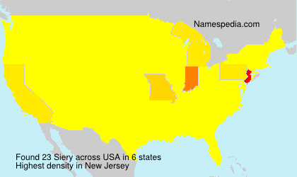 Surname Siery in USA Surname Siery in USA