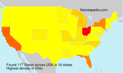 Surname Siesel in USA Surname Siesel in USA