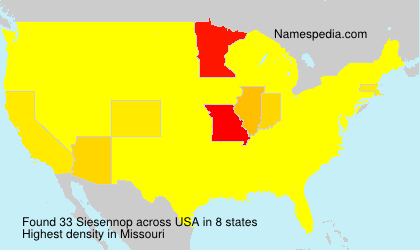 Surname Siesennop in USA Surname Siesennop in USA