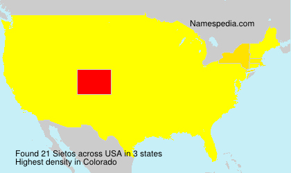 Surname Sietos in USA Surname Sietos in USA