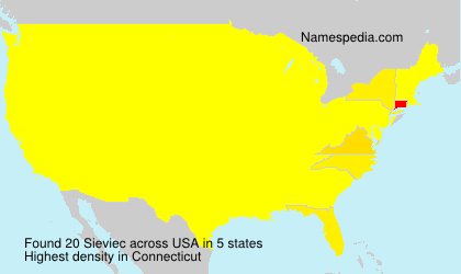 Surname Sieviec in USA Surname Sieviec in USA
