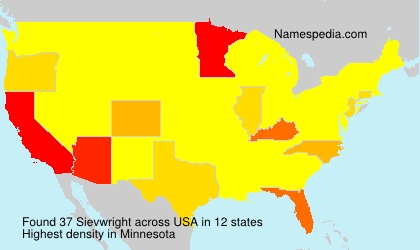 Surname Sievwright in USA Surname Sievwright in USA