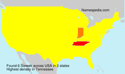 Surname Siewek in USA Surname Siewek in USA