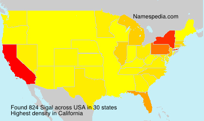 Surname Sigal in USA Surname Sigal in USA