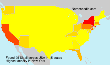 Surname Sigall in USA Surname Sigall in USA
