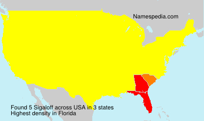 Surname Sigaloff in USA Surname Sigaloff in USA