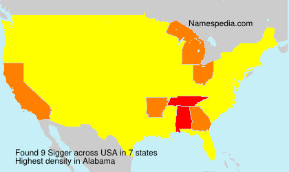 Surname Sigger in USA Surname Sigger in USA