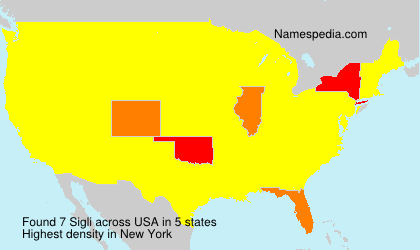 Surname Sigli in USA Surname Sigli in USA