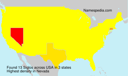 Surname Siglos in USA Surname Siglos in USA