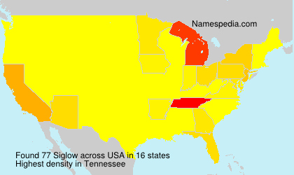 Surname Siglow in USA Surname Siglow in USA