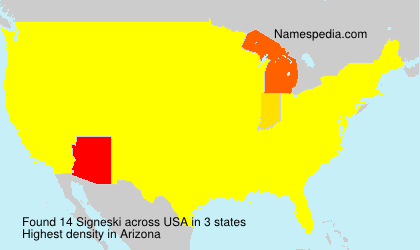 Surname Signeski in USA Surname Signeski in USA
