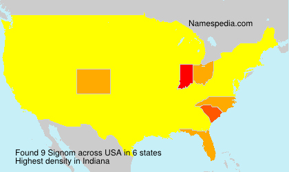 Surname Signom in USA Surname Signom in USA