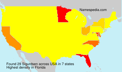 Surname Sigurdsen in USA