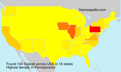 Surname Sigwalt in USA Surname Sigwalt in USA