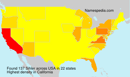 Surname Sihler in USA Surname Sihler in USA
