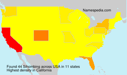 Surname Sihombing in USA Surname Sihombing in USA