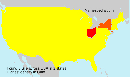 Surname Sije in USA Surname Sije in USA