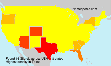 Surname Sijercic in USA Surname Sijercic in USA