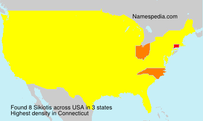 Surname Sikiotis in USA