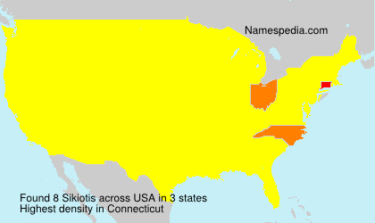 Surname Sikiotis in USA Surname Sikiotis in USA