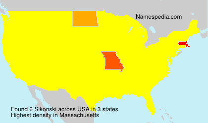 Surname Sikonski in USA Surname Sikonski in USA
