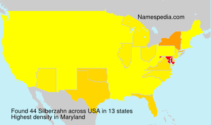 Surname Silberzahn in USA